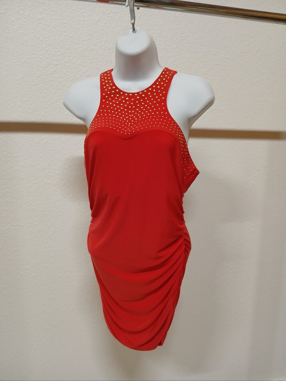 Cache Sleeveless Ruched Mini Dress
